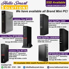 Dell Micro I3 6Gen, RAM 4GB, M2 128GB | Lenovo, HP Mini PC | Desktop