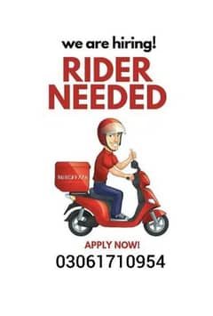 Rider job Available