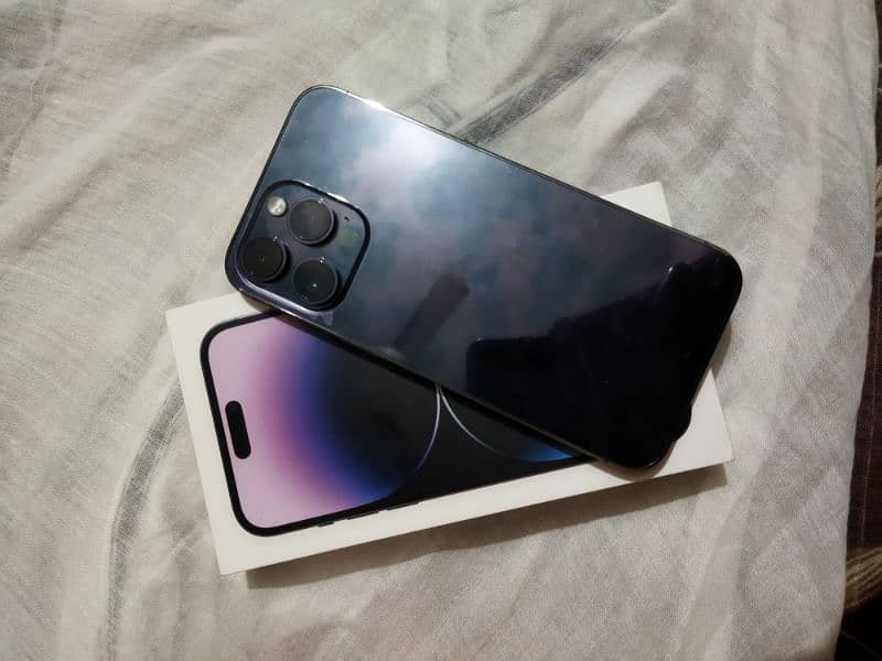 iphone 14 pro max factory unlocked deep purple colour 0