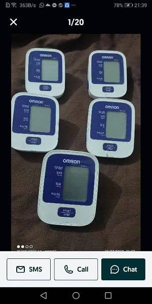 OMRON Blood pressure monitor, machine, Glucometer and Nebuliser 5