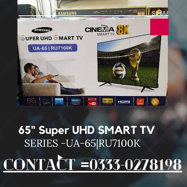 NEW SAMSUNG OFFER 2024 75 INCHES SMART LED TV FHD 4K CRYSTAL DISPLAY 1