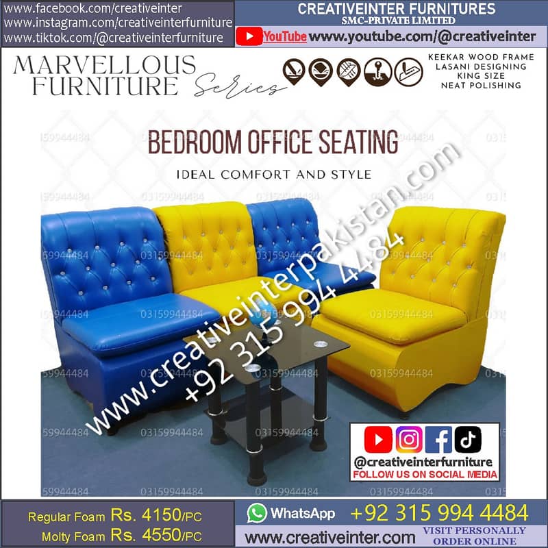 office home sofa set modern deewan single molty foam blue 0