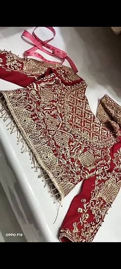Indian lehnga,red in color,use only one time