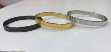 Men's  bracelet gold silver all  available 100 percent color guarantee