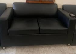 Black 2 seater sofa