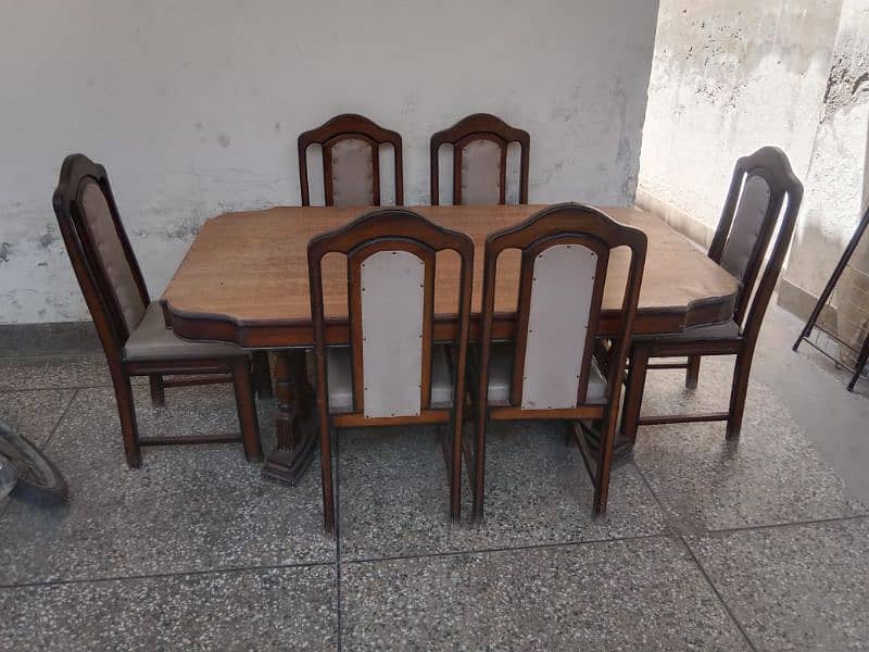 6 seater Dinning table pure Tali Wood 03006329660 0