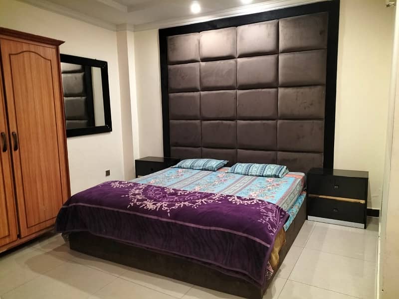 1 bed full furnished flat available for rent in civic center phase 4 bahria town Rawalpindi 6