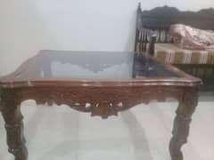 New pure sheesham 2 Glass Tables