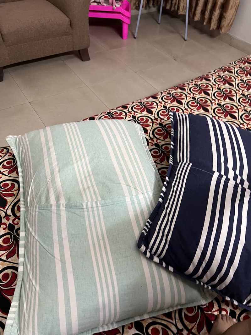 3 x IKEA pillows with pillow cases are available for sale 3