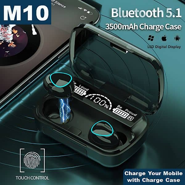 M10 earbuds wireless TWS 2