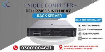 RACK SERVER PROCESSOR 6138T RIAD CARD H330 PCIE RAM RAM 256GB
