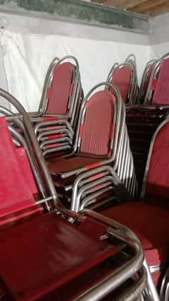 Single Seater Nikkle Coted Banquet Sheet Chair