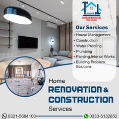 Construction| Plumbing| Painting,Interior Works| Renovation Services