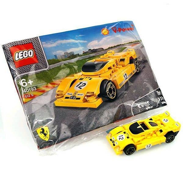 new Lego Ferraris two colour available yellow and blue 0