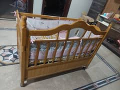 Baby cot with matress & side pillows