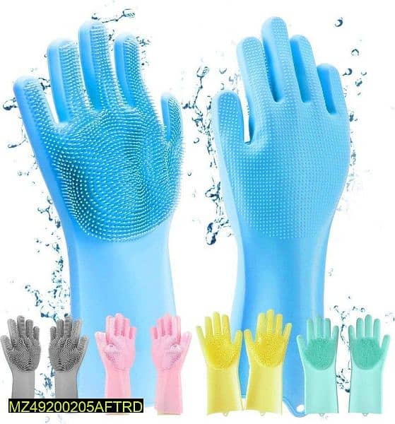 Silicone Washing Gloves 2