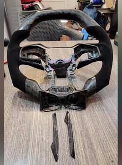 honda civic rs 2021 fogged carbon fiber steering wheel
