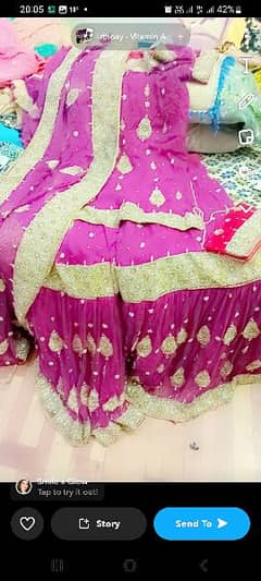 gharara bridle heavy dress wedding