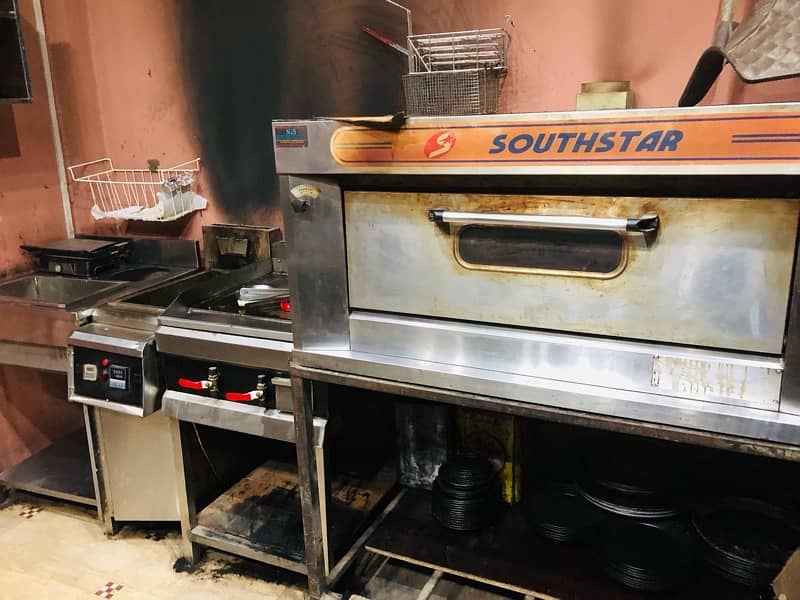 Pizza Oven, Deep Fryer, Hot Plate, Breading Table, Prep Table 5