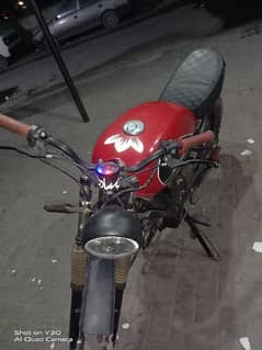 Cafe racer in heavy condition
