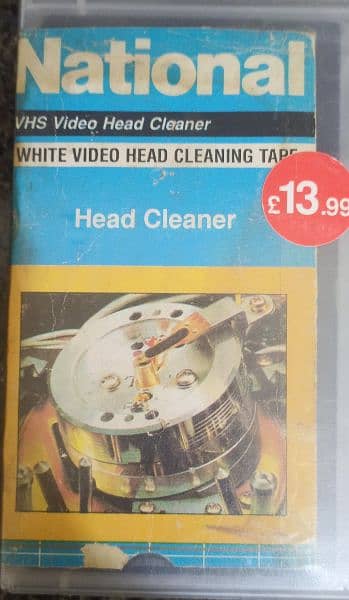 VHS or VCR National Head Cleaner cassette available 0