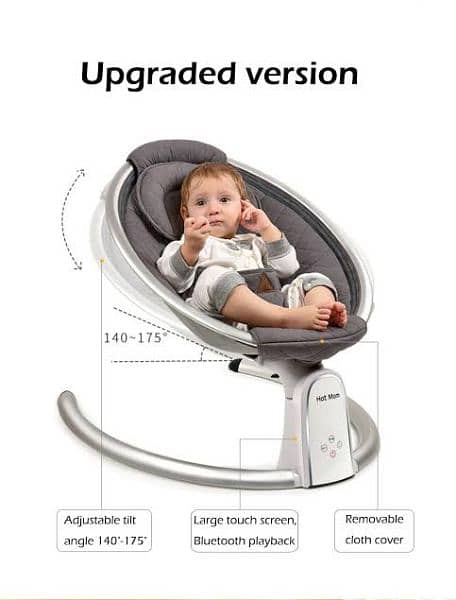 Baby Auto Swing  Electric Jhoola with Stand for Sleeping Kids" 0