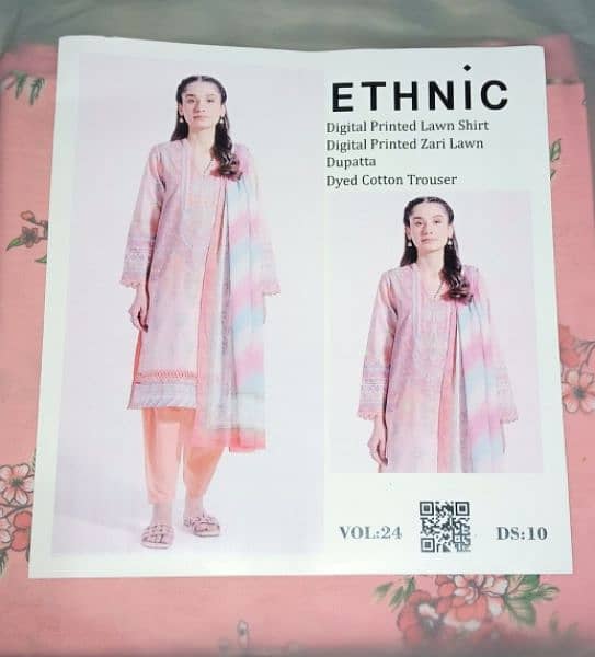 Ethnic Zari lawn 3 PC collection buy 1 get 1 free 0