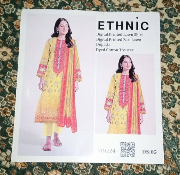 Ethnic Zari lawn 3 PC collection buy 1 get 1 free 9