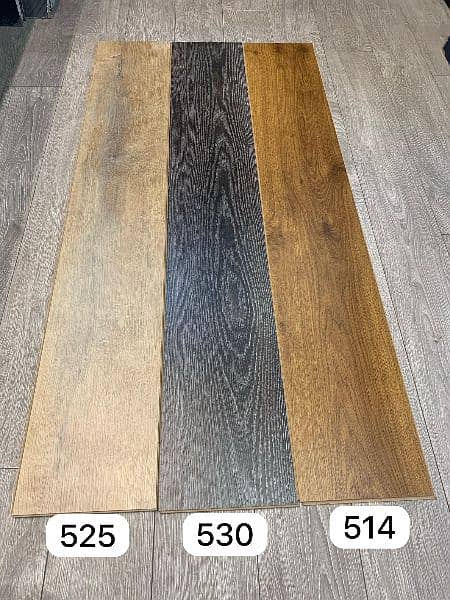 HDF Laminate Wooden Floors/ wallpaper/ pvc skirting. 3