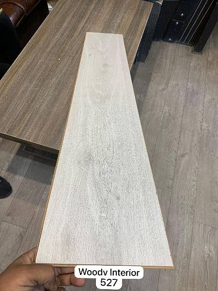 HDF Laminate Wooden Floors/ wallpaper/ pvc skirting. 8
