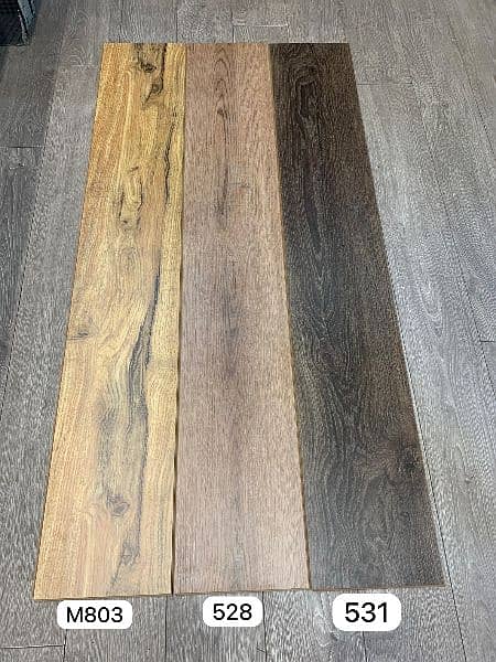 HDF Laminate Wooden Floors/ wallpaper/ pvc skirting. 9