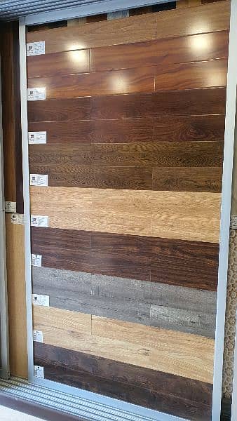 HDF Laminate Wooden Floors/ wallpaper/ pvc skirting. 10