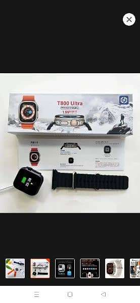 T800 Ultra-2 smart watch, full touch health monitoring bt call etc 1