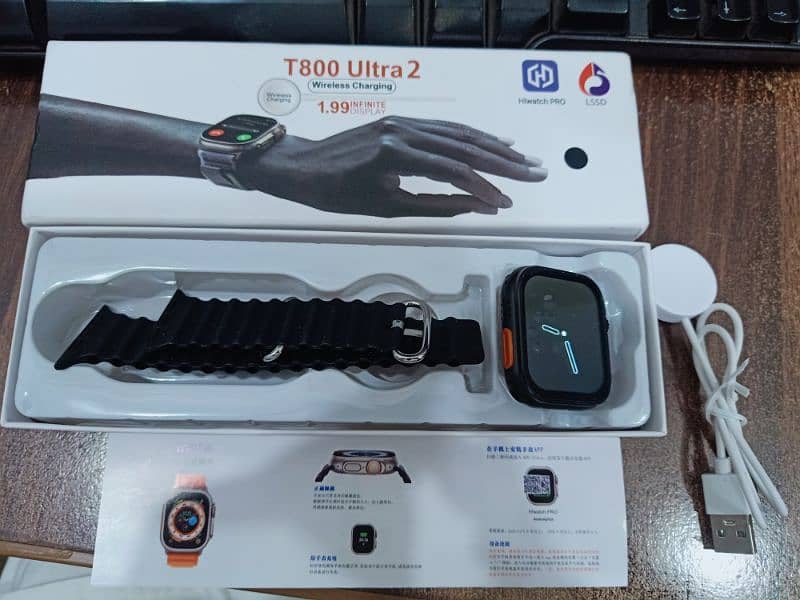 T800 Ultra-2 smart watch, full touch health monitoring bt call etc 2