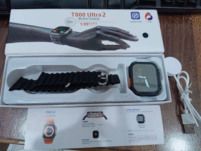 T800 Ultra-2 smart watch, full touch health monitoring bt call etc 3