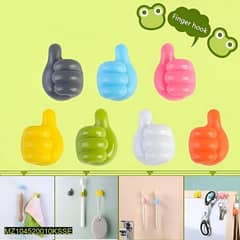 Silicone Thumbs Shape Walls Hook Pak Of 10