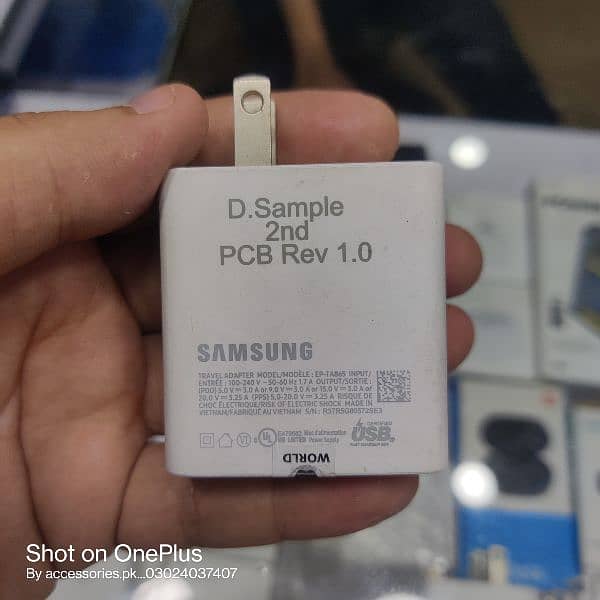 Samsung 25w , Samsung 45w , Samsung 65w genuine chargers pair 6