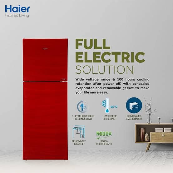 Haier refrigerator ~ HRF336 Glass Door Condition10/10 0
