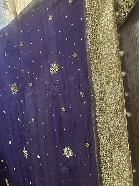 valima dress for sale golden purple 2