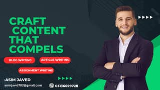 Contact for any type of content writing.