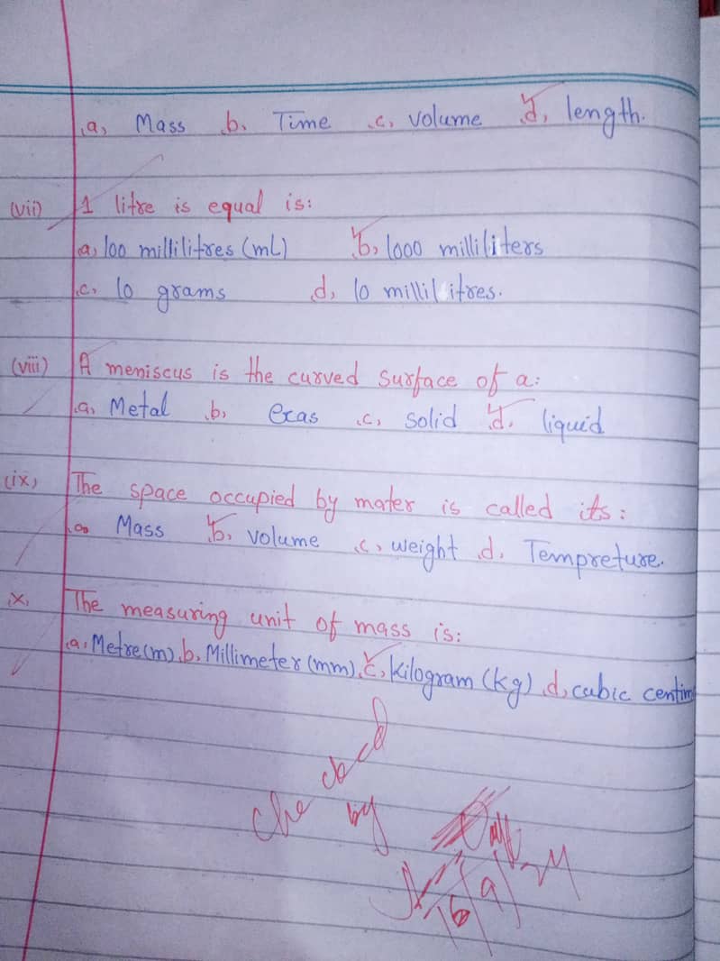 Handwriting assignment 7