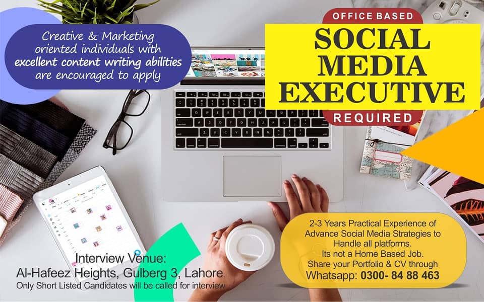 Social Media Experts Required | SMM Jobs in Lahore 0