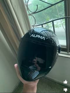 Black Helmet with Black Visor