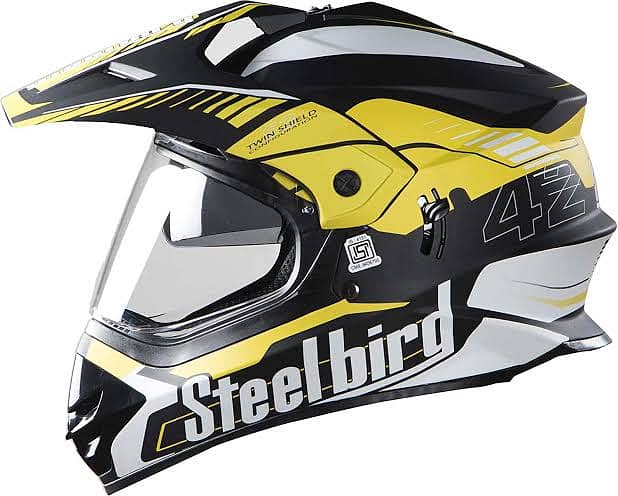 Steelbird SB-42 Airborne Motocross Helmet Orignal 0