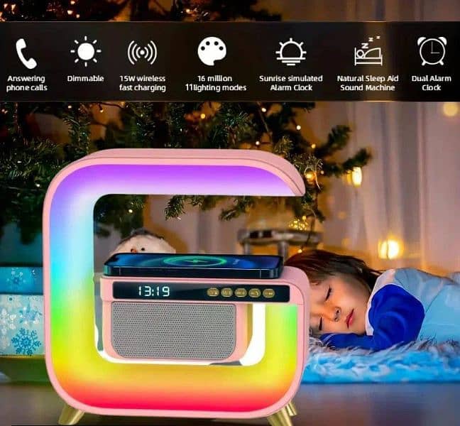 RGB G3 colorful wireless charging subwoofer lamp 0