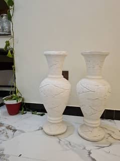 2 white vase for sale new