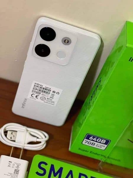 Infinix smart 7 box with original charger 1