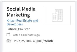 Social Media Marketing Persons Required.