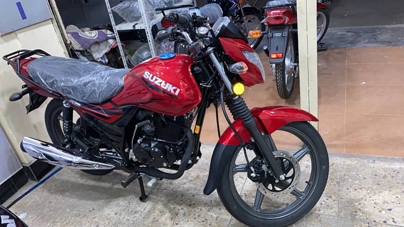 SUZUKI GR 150 RED/BLACK 2024 ZERO METER WITH JUMBO PACKAGE 4