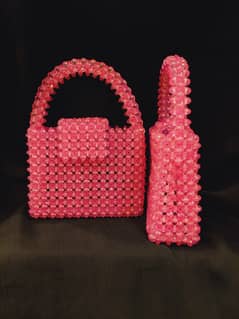 Acrylic beaded handmade bag
